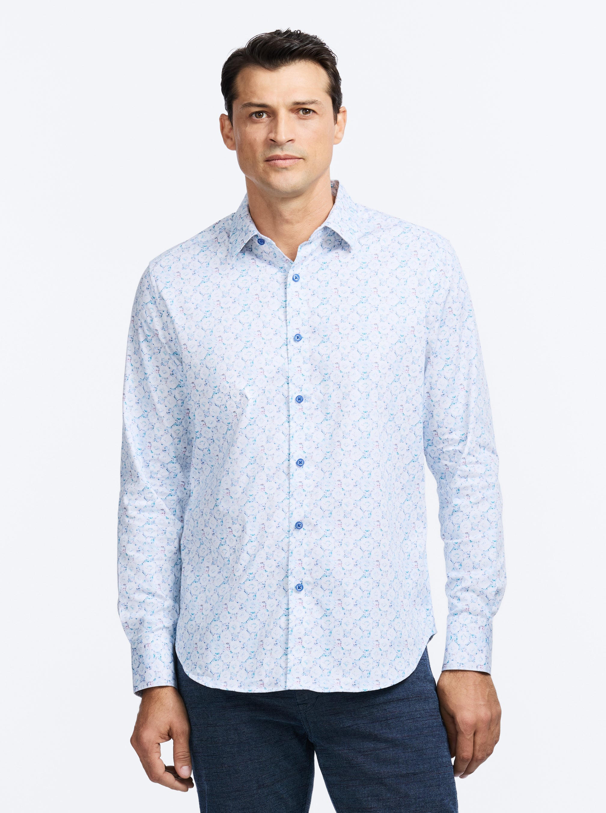 BRAMSTON LONG SLEEVE BUTTON DOWN SHIRT