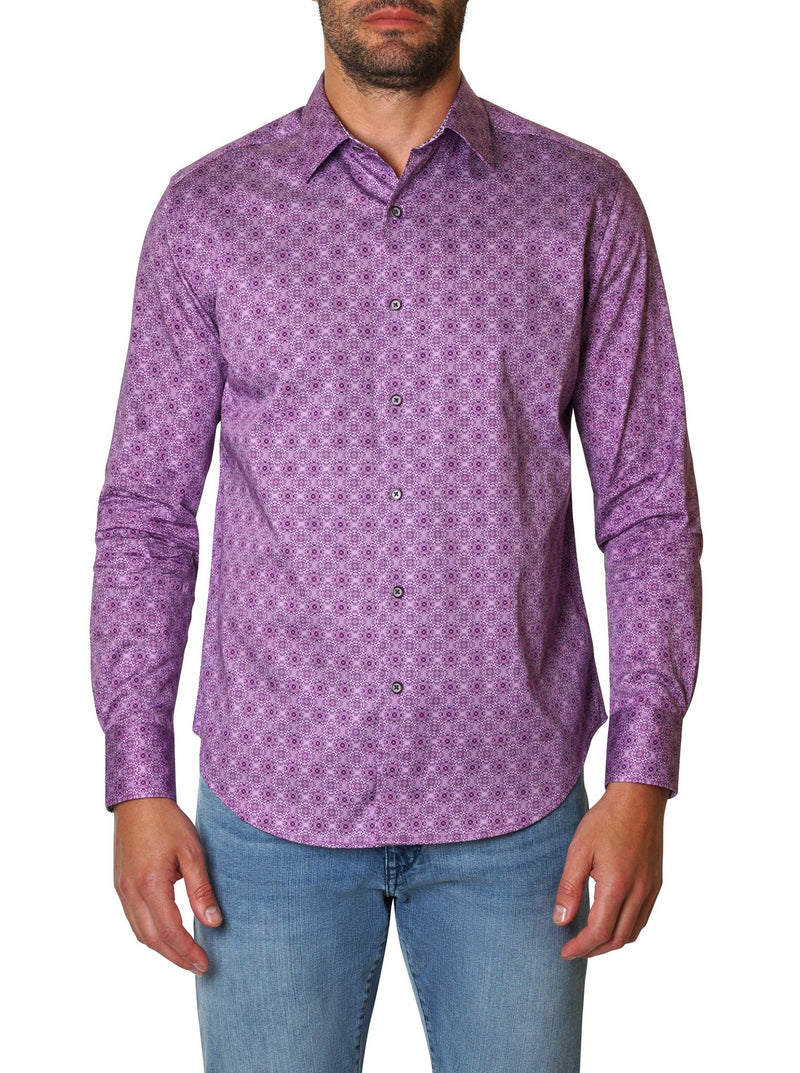 MELTON LONG SLEEVE BUTTON DOWN SHIRT