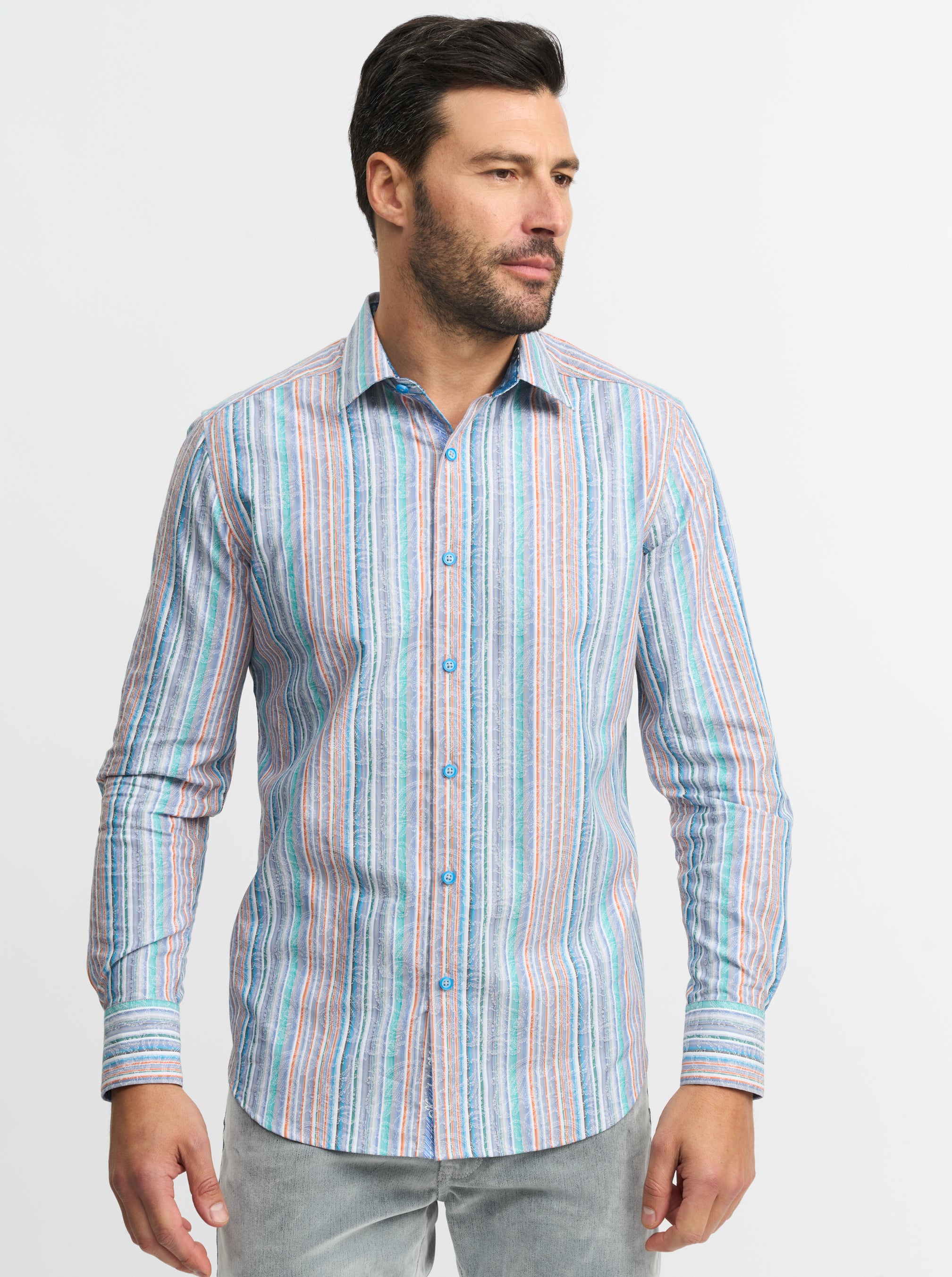 TYSON LONG SLEEVE BUTTON DOWN SHIRT