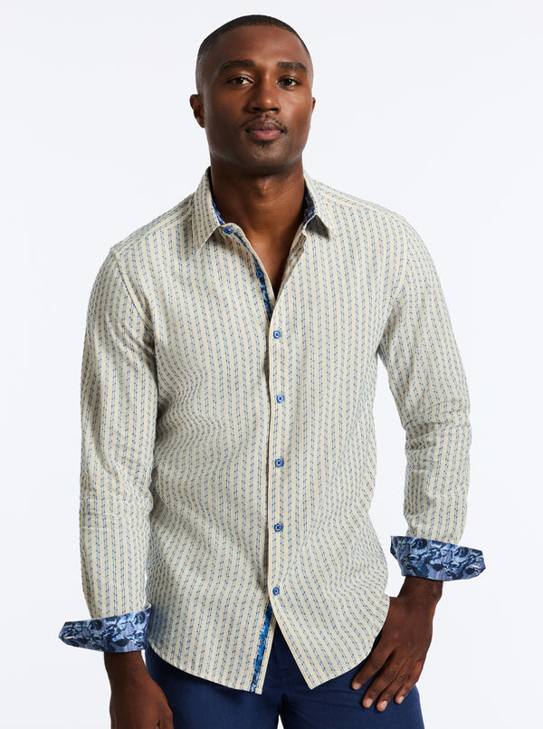 SENEGAL LONG SLEEVE BUTTON DOWN SHIRT