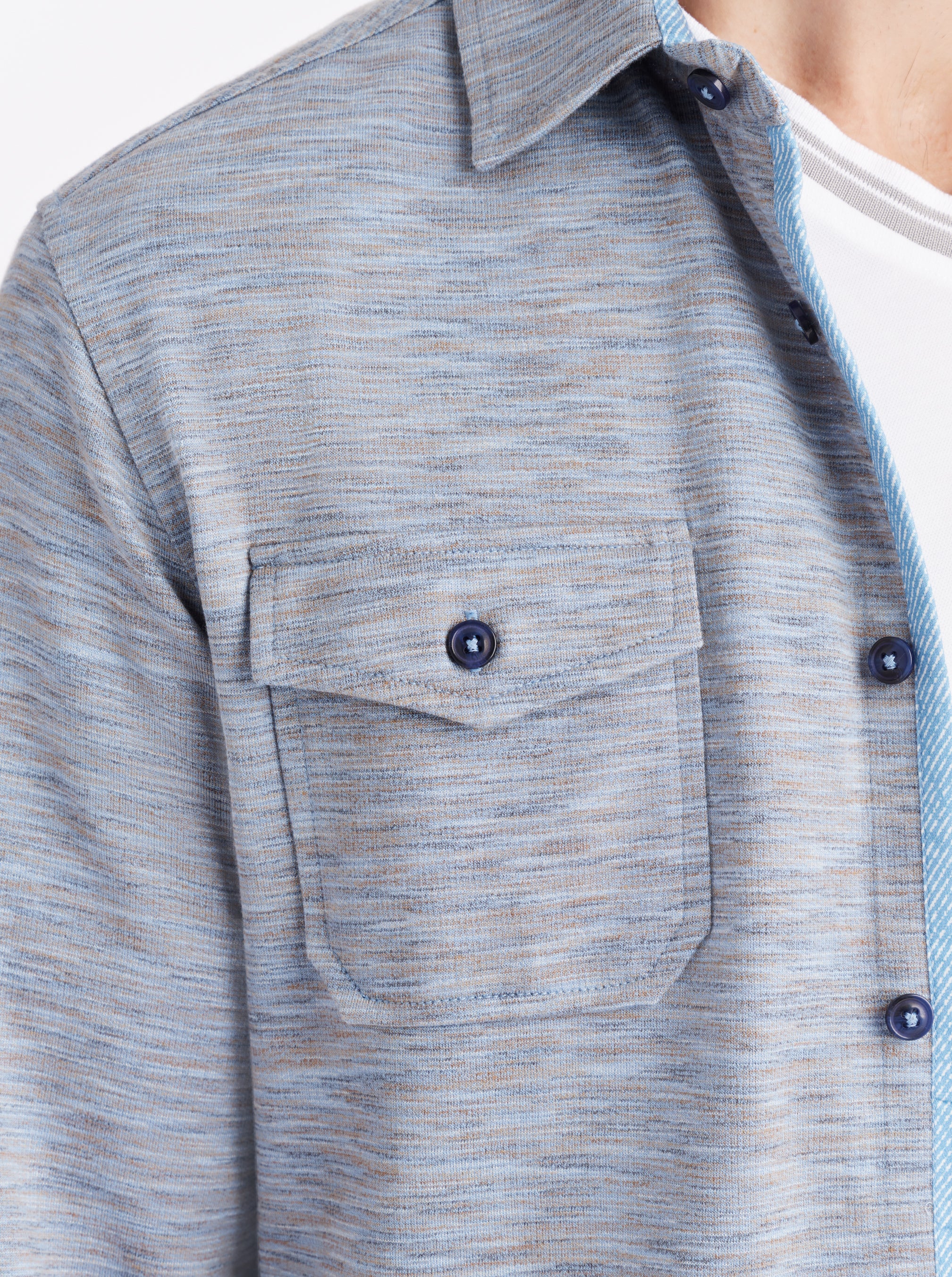 STORRS LONG SLEEVE BUTTON DOWN SHIRT JACKET