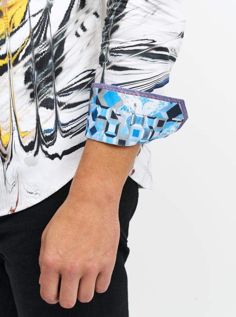 PEYOTE LONG SLEEVE BUTTON DOWN SHIRT