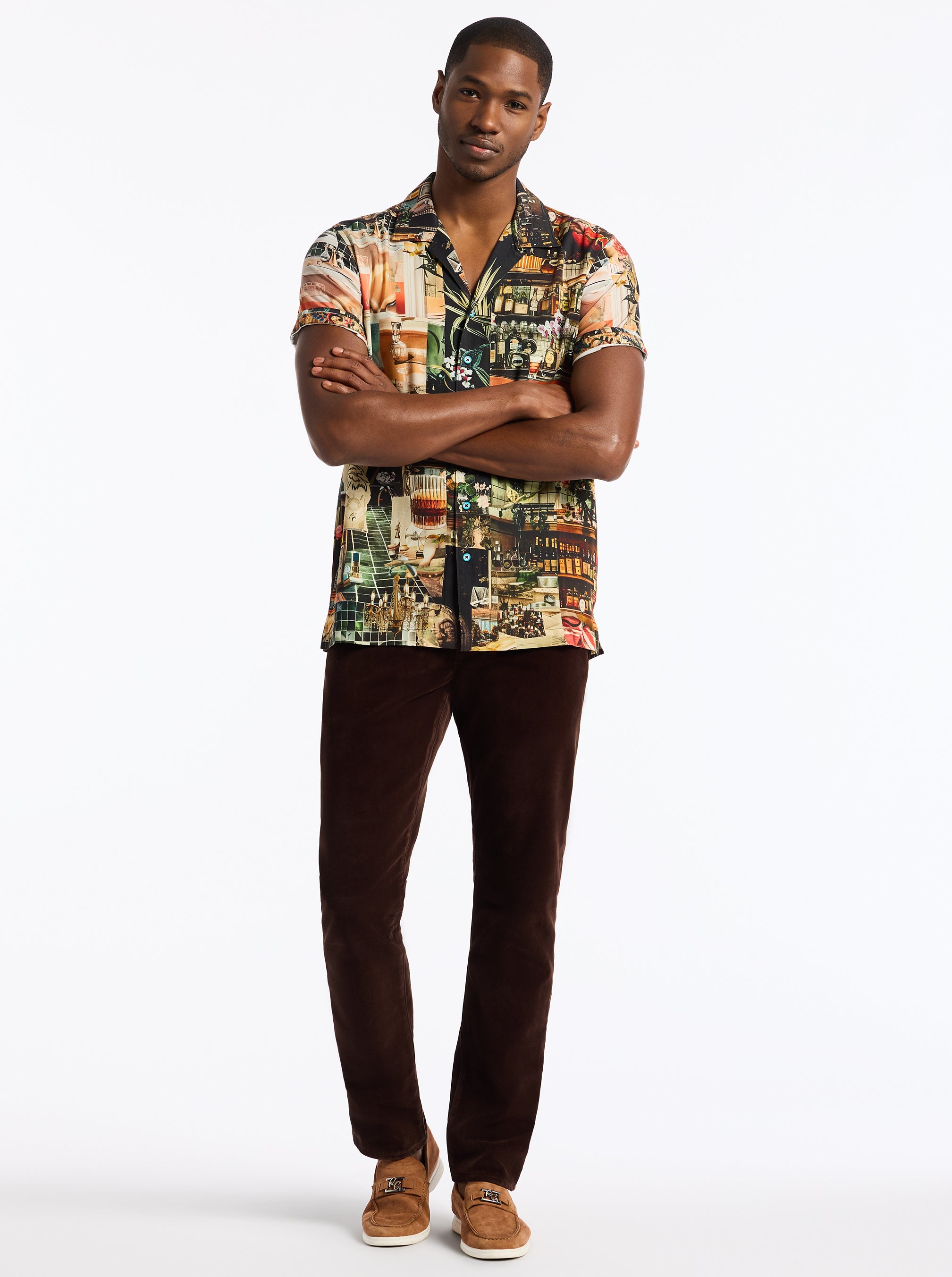 HARRYS PLACE SHORT SLEEVE BUTTON DOWN SHIRT