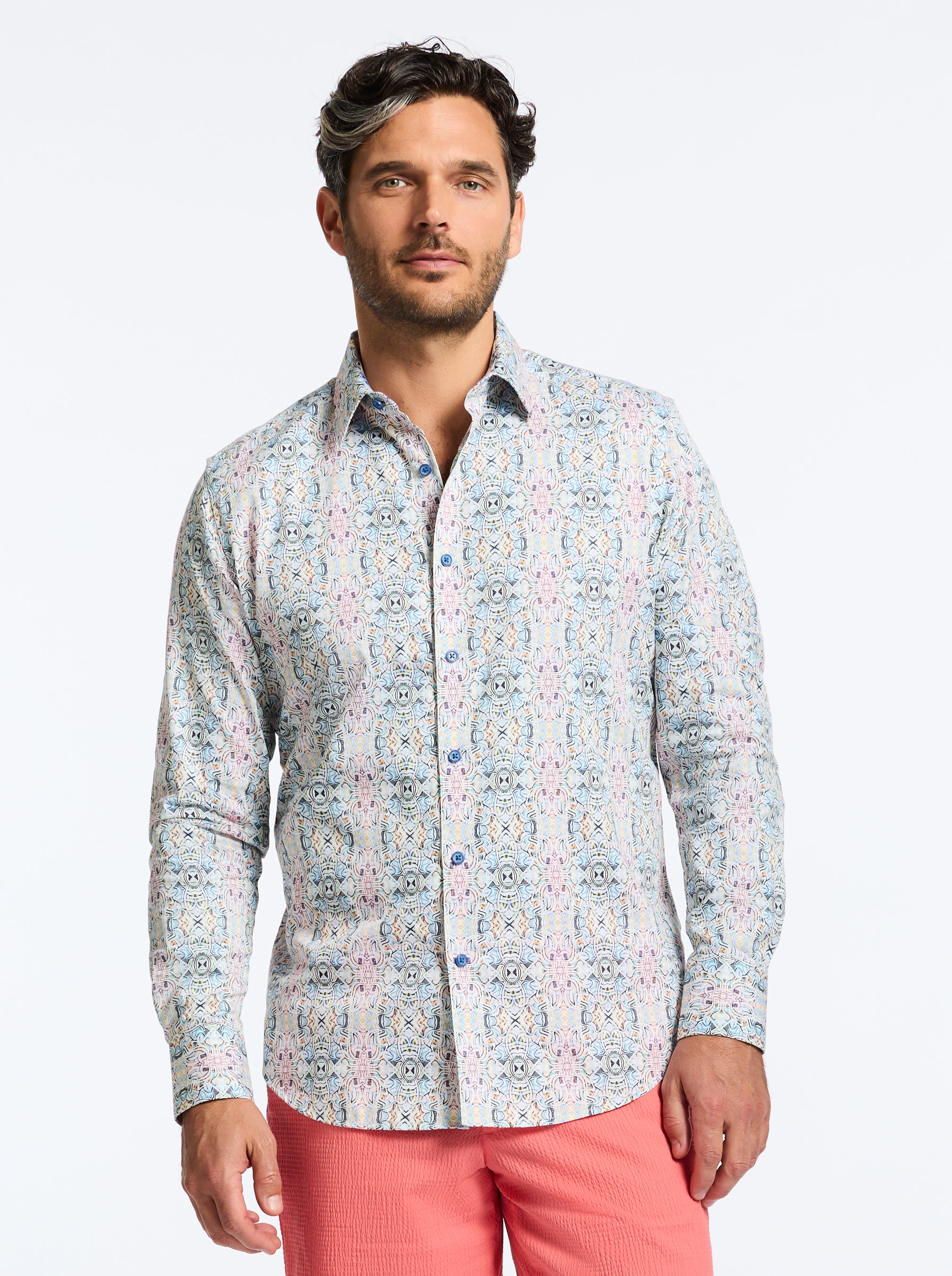 GOMERA LONG SLEEVE BUTTON DOWN SHIRT TALL