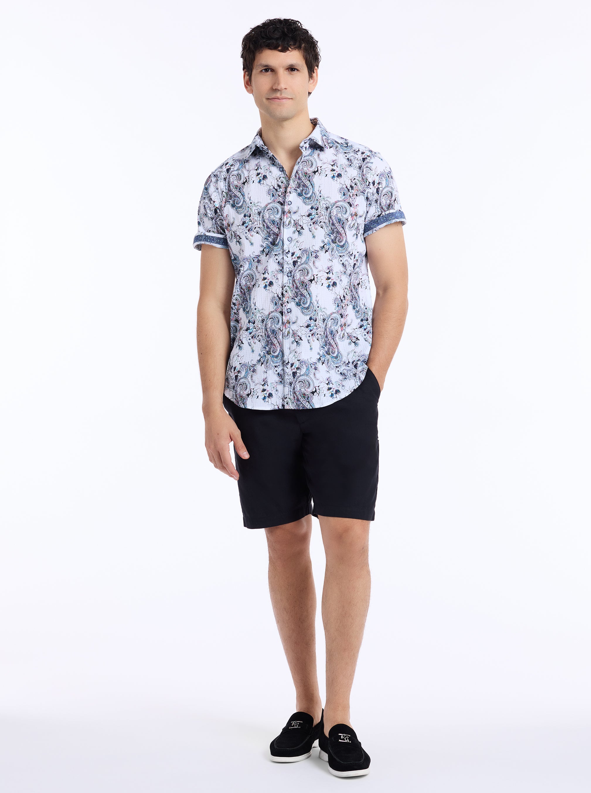 PICKWICK SHORT SLEEVE BUTTON DOWN SHIRT