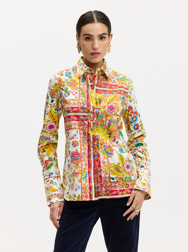 LIMITED EDITION GIVERNY FLOWERS LONG SLEEVE SHIRT