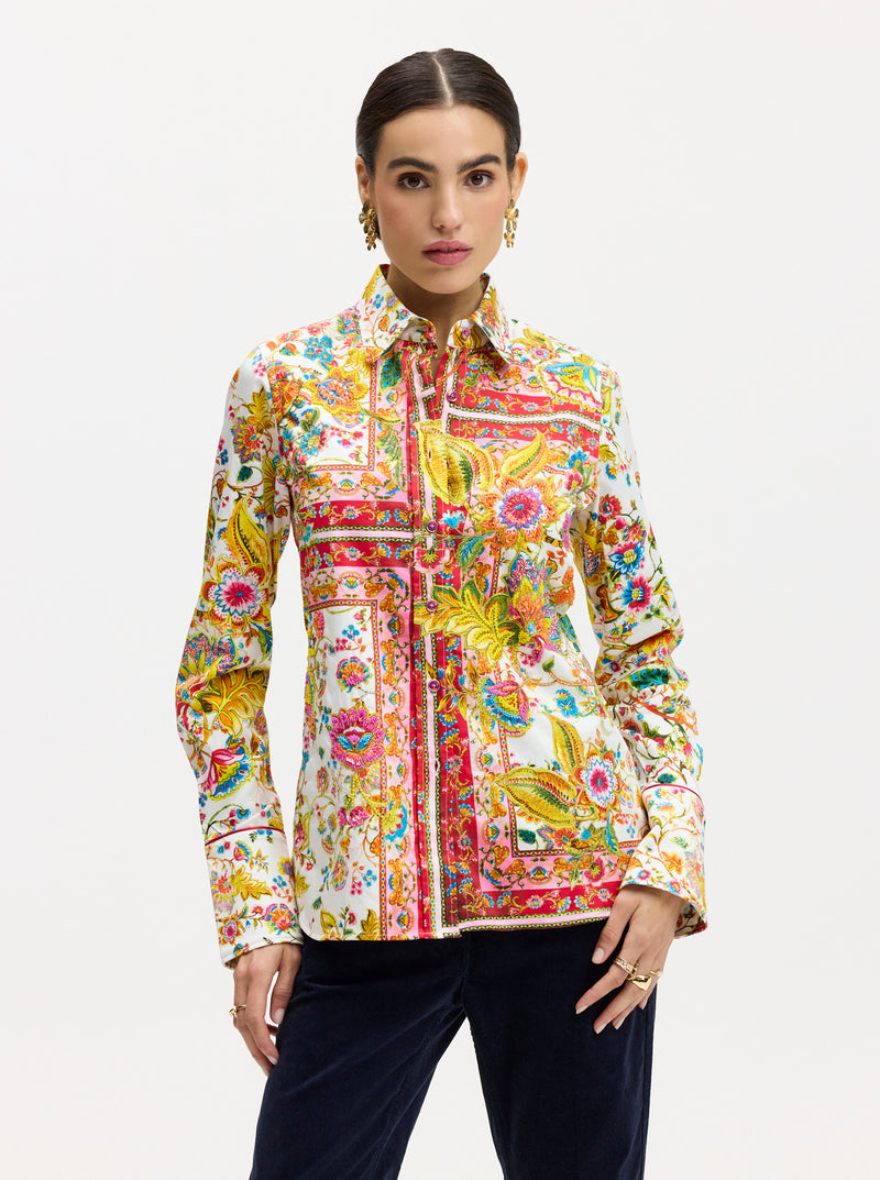 LIMITED EDITION GIVERNY FLOWERS LONG SLEEVE SHIRT