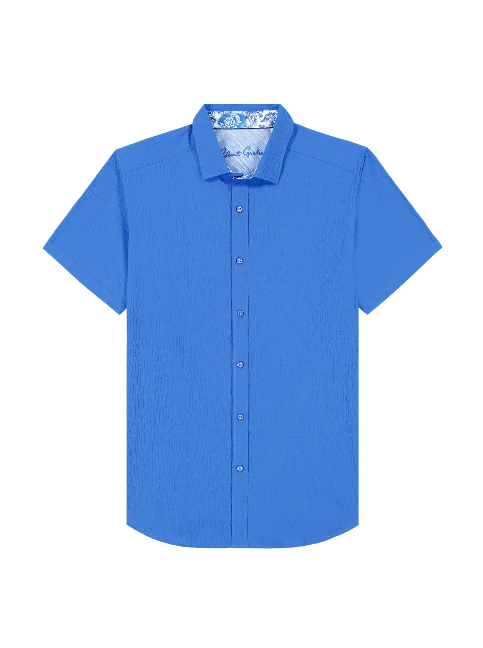 Robert Graham Men's Cedrick Short Sleeve Button Down Shirt - Woven Multi Pattern, X-Large - View #8