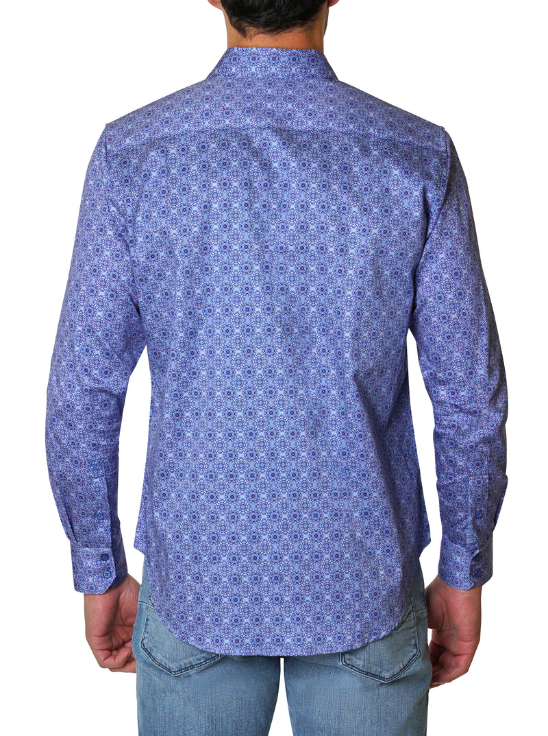 MELTON LONG SLEEVE BUTTON DOWN SHIRT