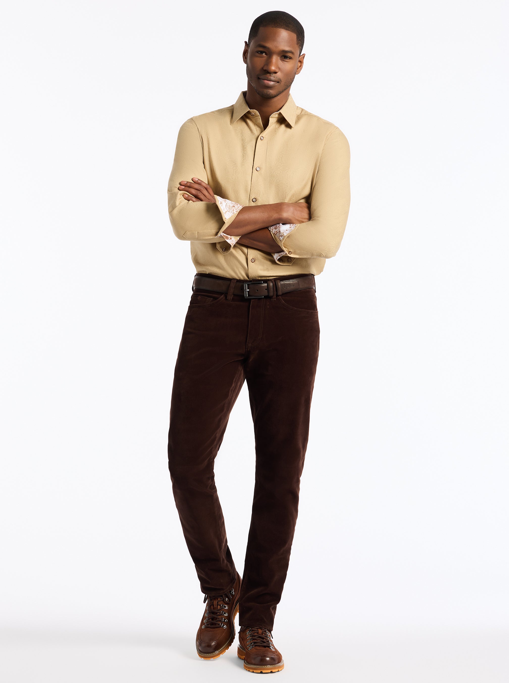 ODYSSEY LONG SLEEVE BUTTON DOWN SHIRT