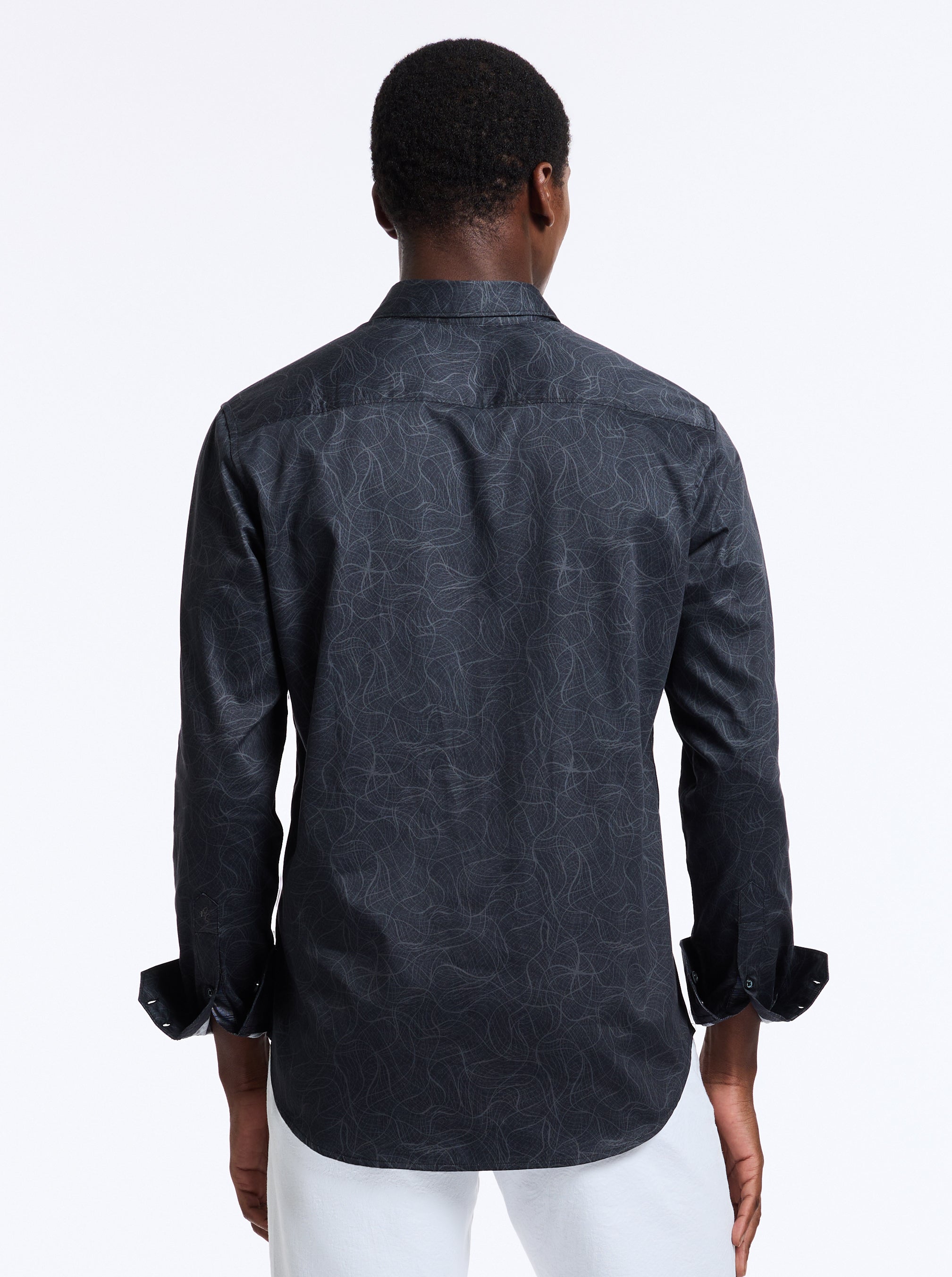 STELVIO LONG SLEEVE BUTTON DOWN SHIRT