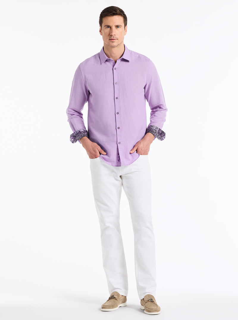 DAVIS LONG SLEEVE BUTTON DOWN SHIRT