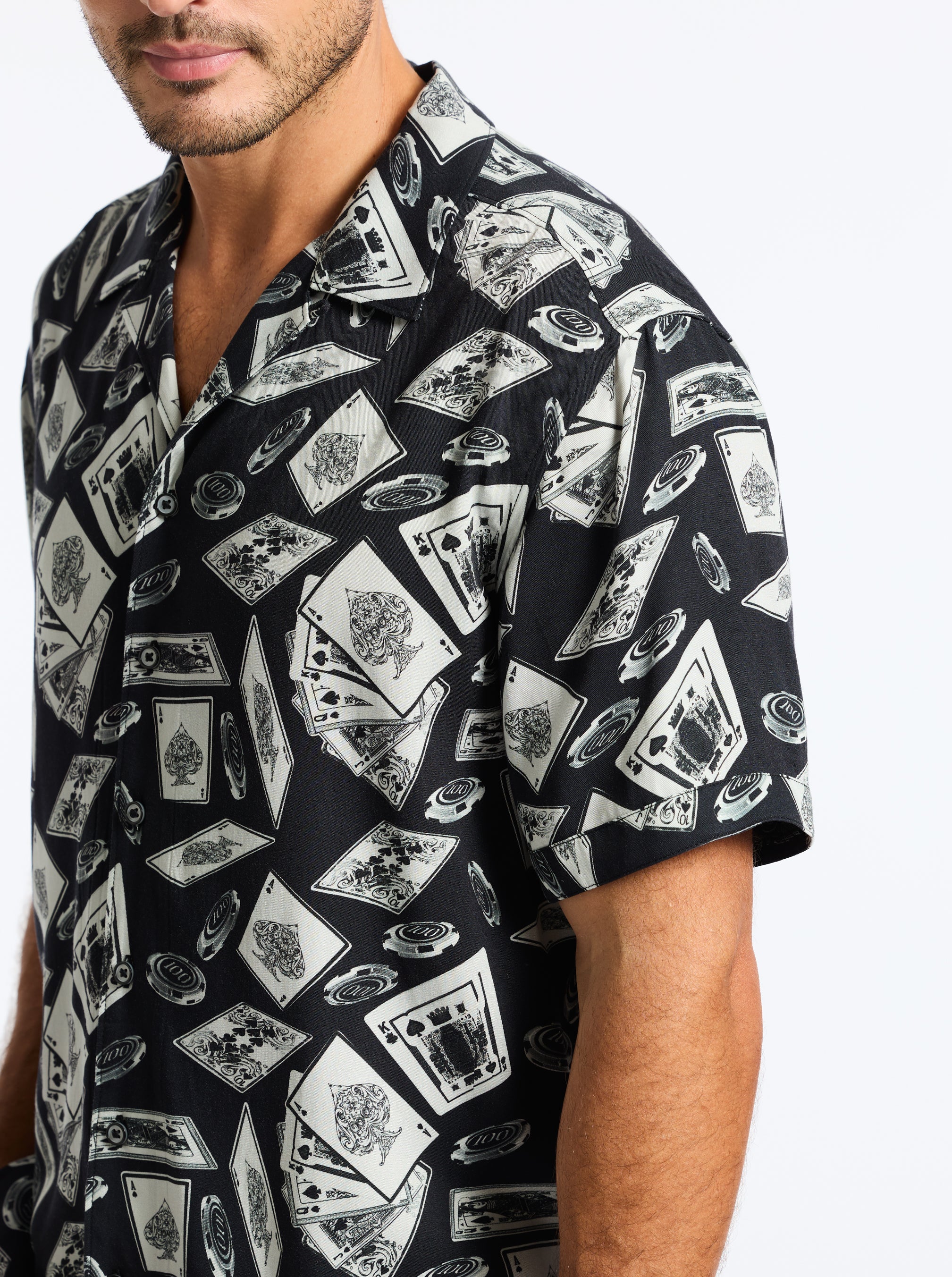 FULL HOUSE SHORT SLEEVE BUTTON DOWN SHIRT