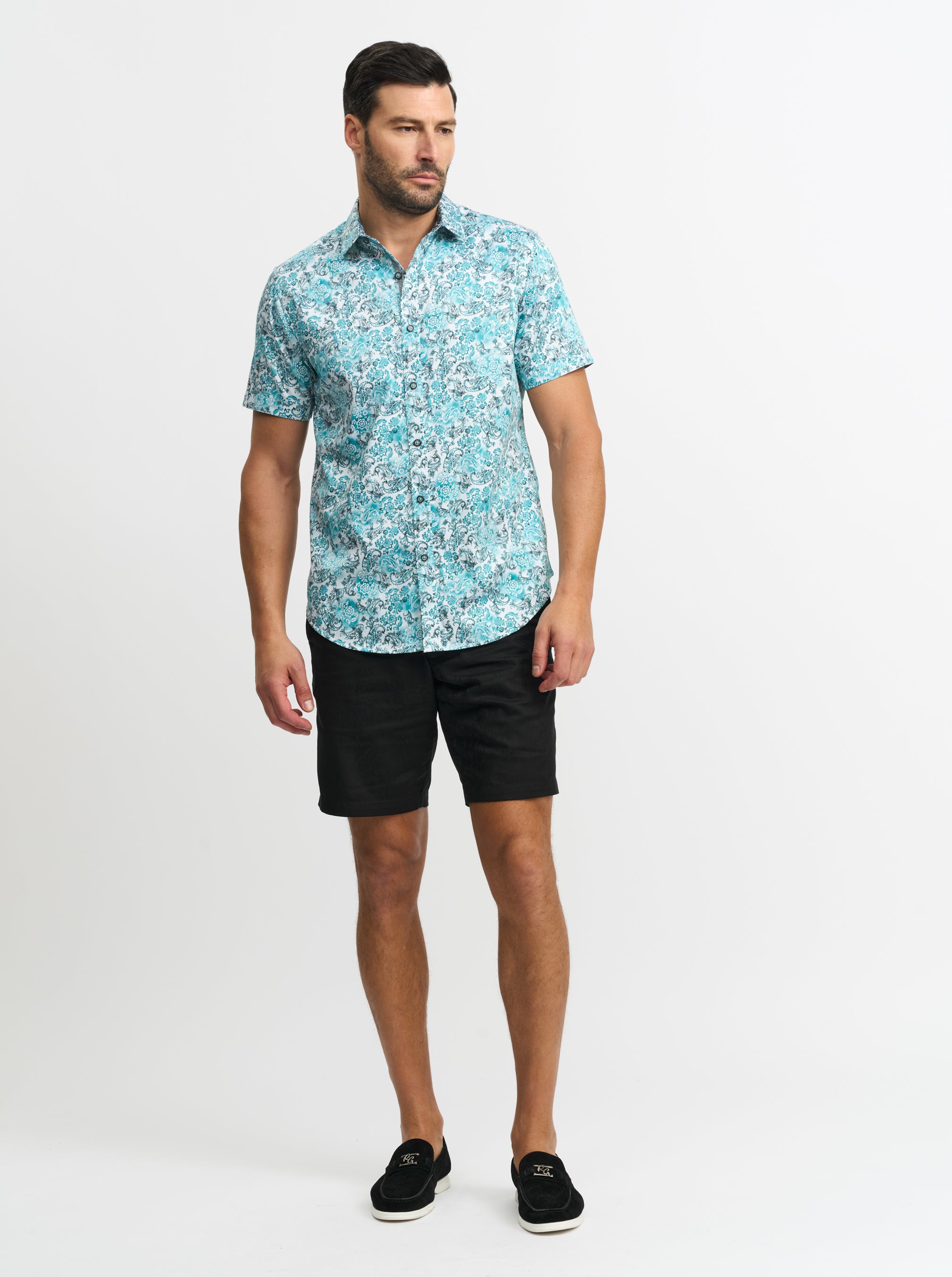 DOWNING SHORT SLEEVE BUTTON DOWN SHIRT