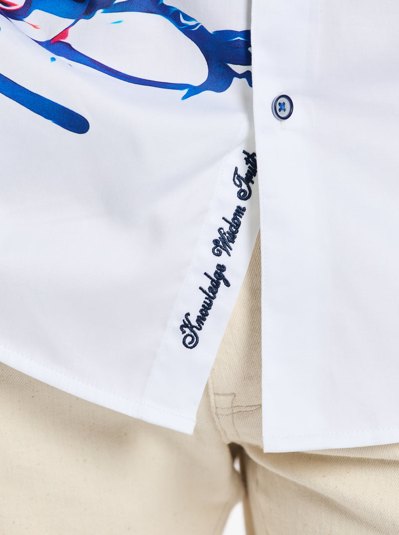 THREE-SIXTY SHORT SLEEVE BUTTON DOWN SHIRT