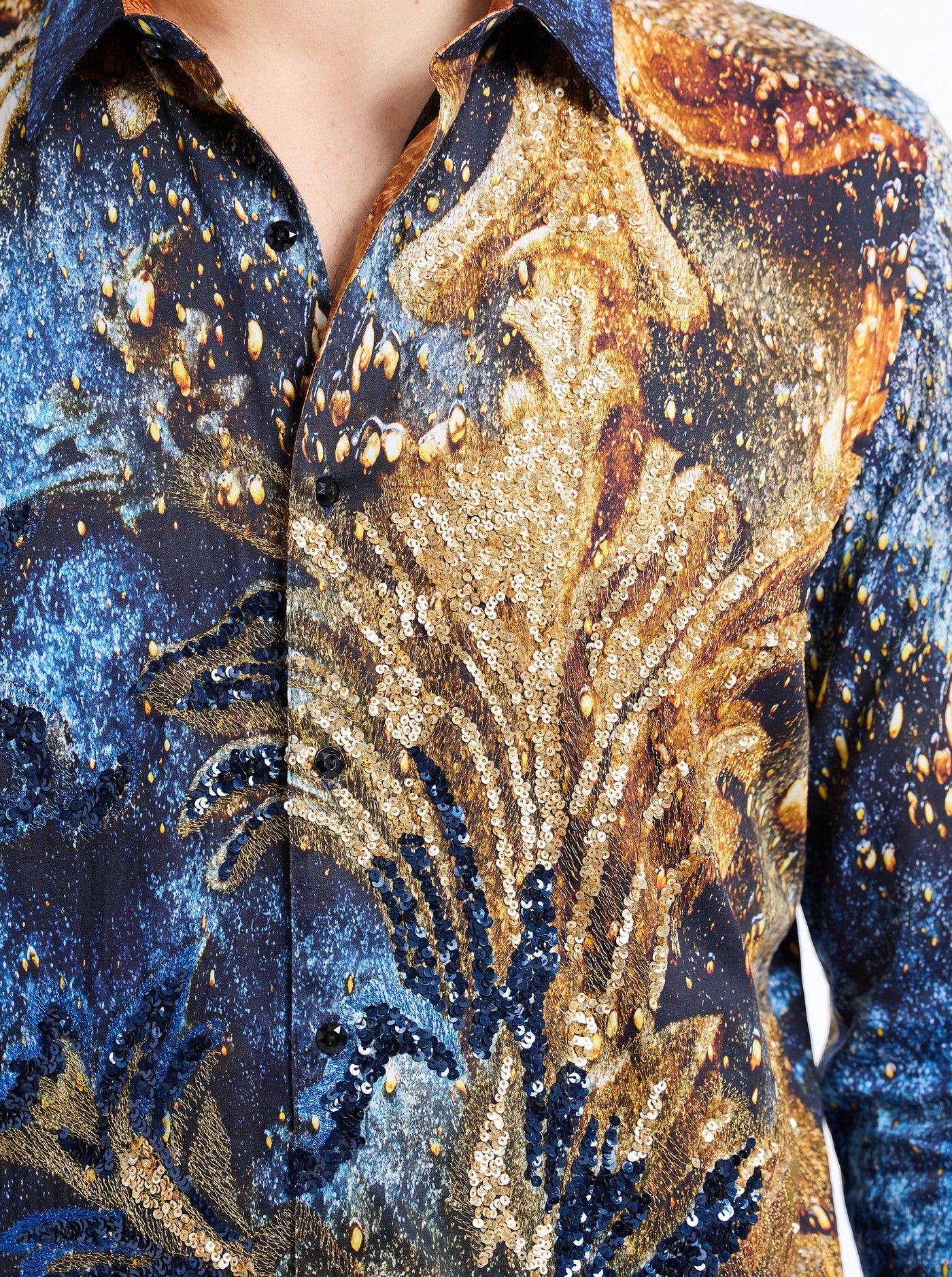 LIMITED EDITION FLEUR DE MARE LONG SLEEVE BUTTON DOWN SHIRT