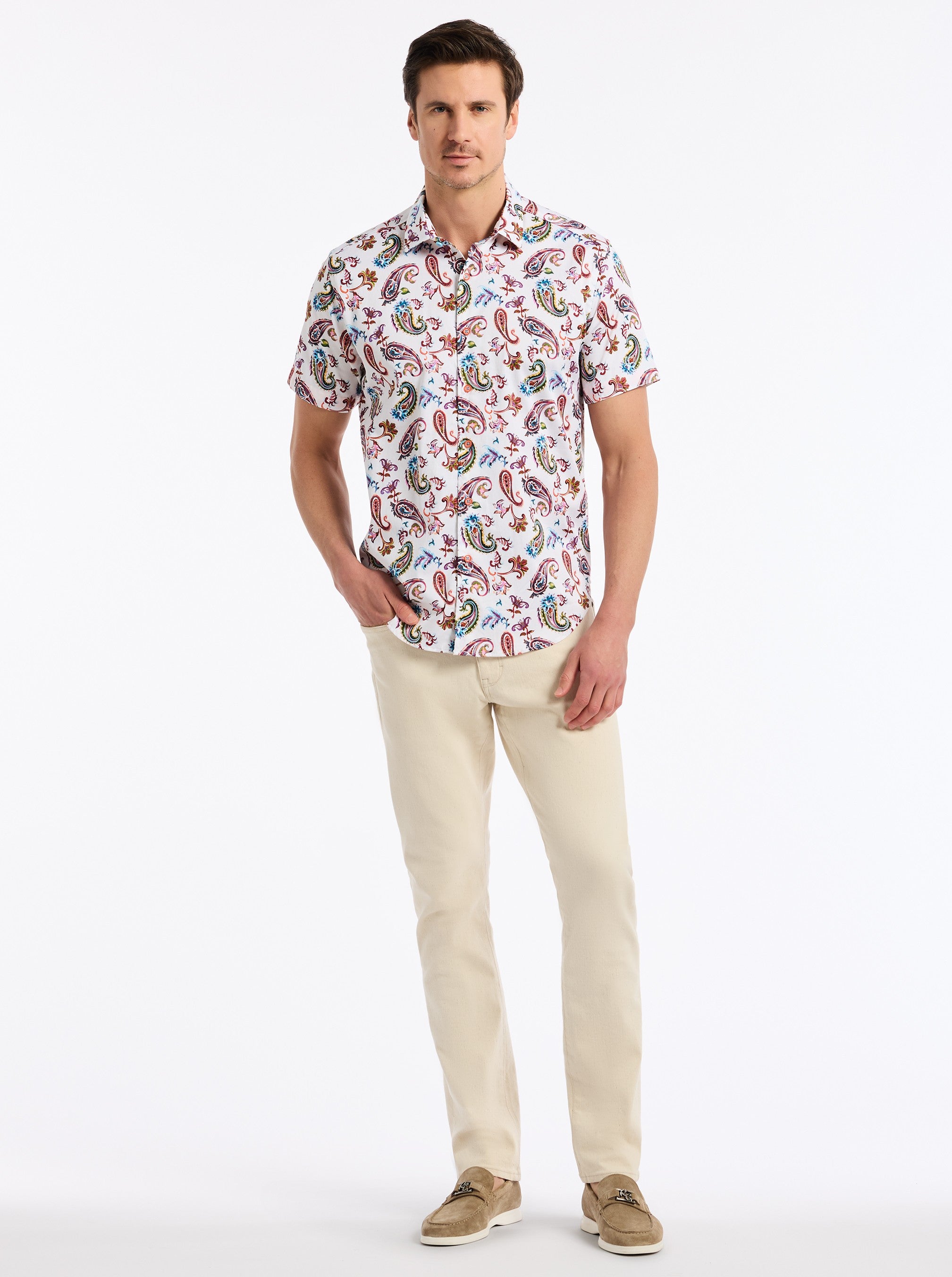 TANGIER SHORT SLEEVE BUTTON DOWN SHIRT BIG