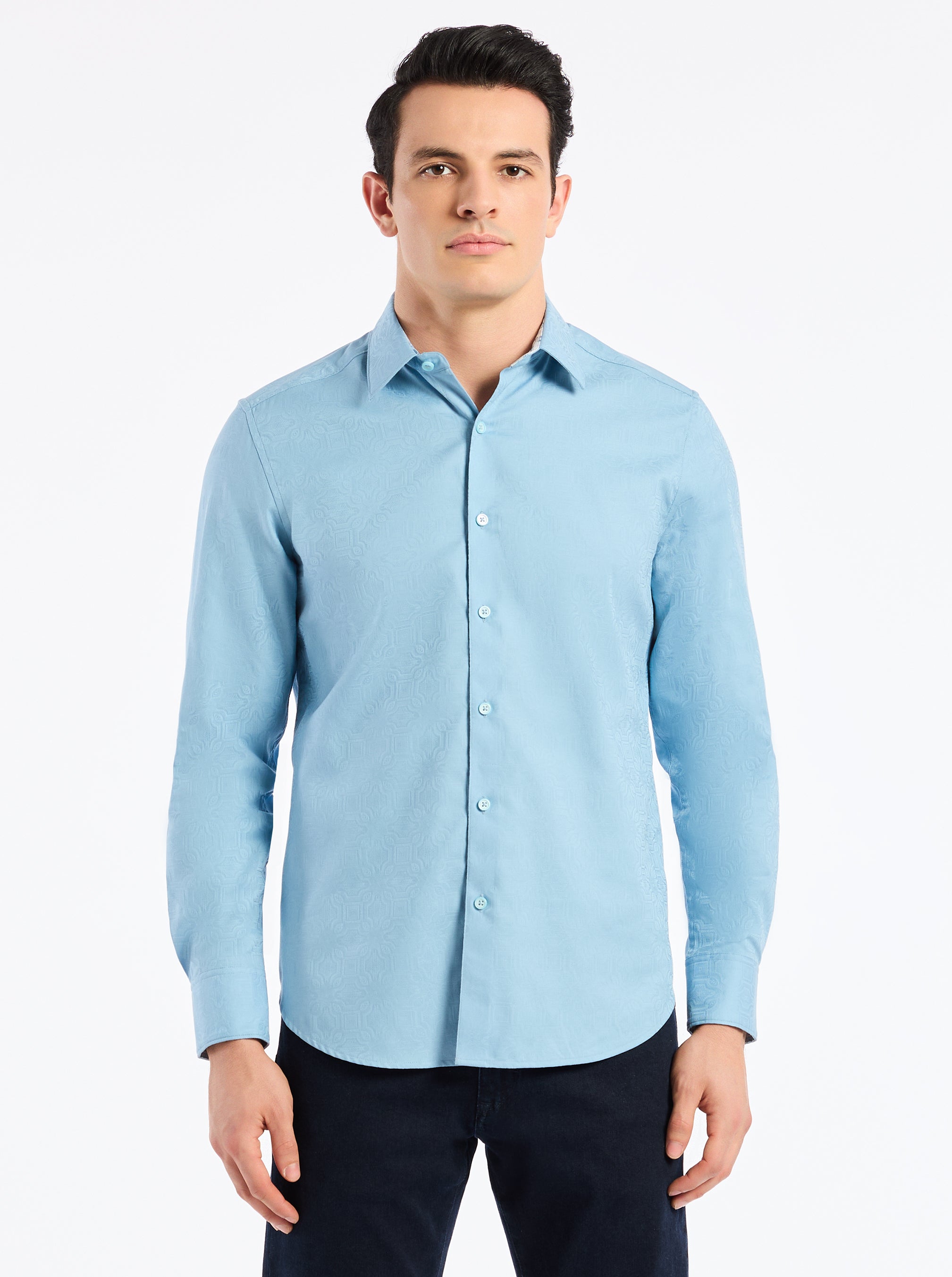 ODYSSEY LONG SLEEVE BUTTON DOWN SHIRT