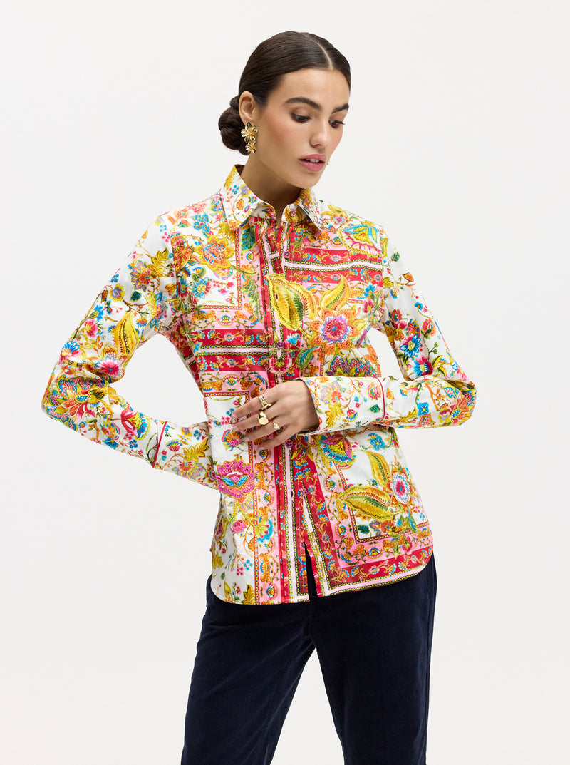 LIMITED EDITION GIVERNY FLOWERS LONG SLEEVE SHIRT