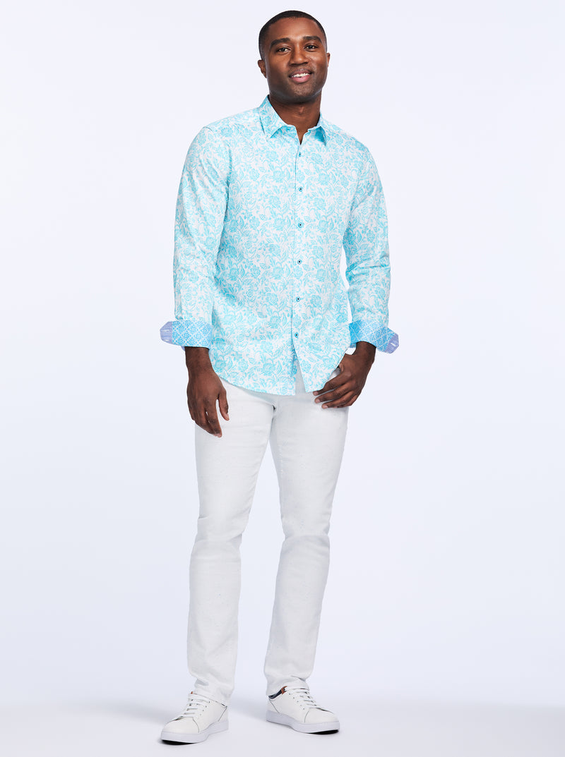 CALEDON LONG SLEEVE BUTTON DOWN SHIRT