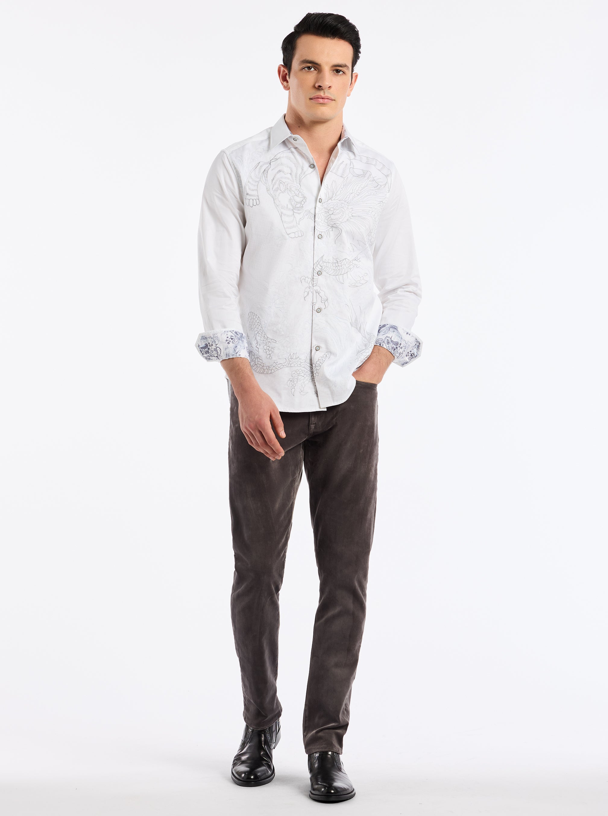 MAELSTORM LONG SLEEVE BUTTON DOWN SHIRT