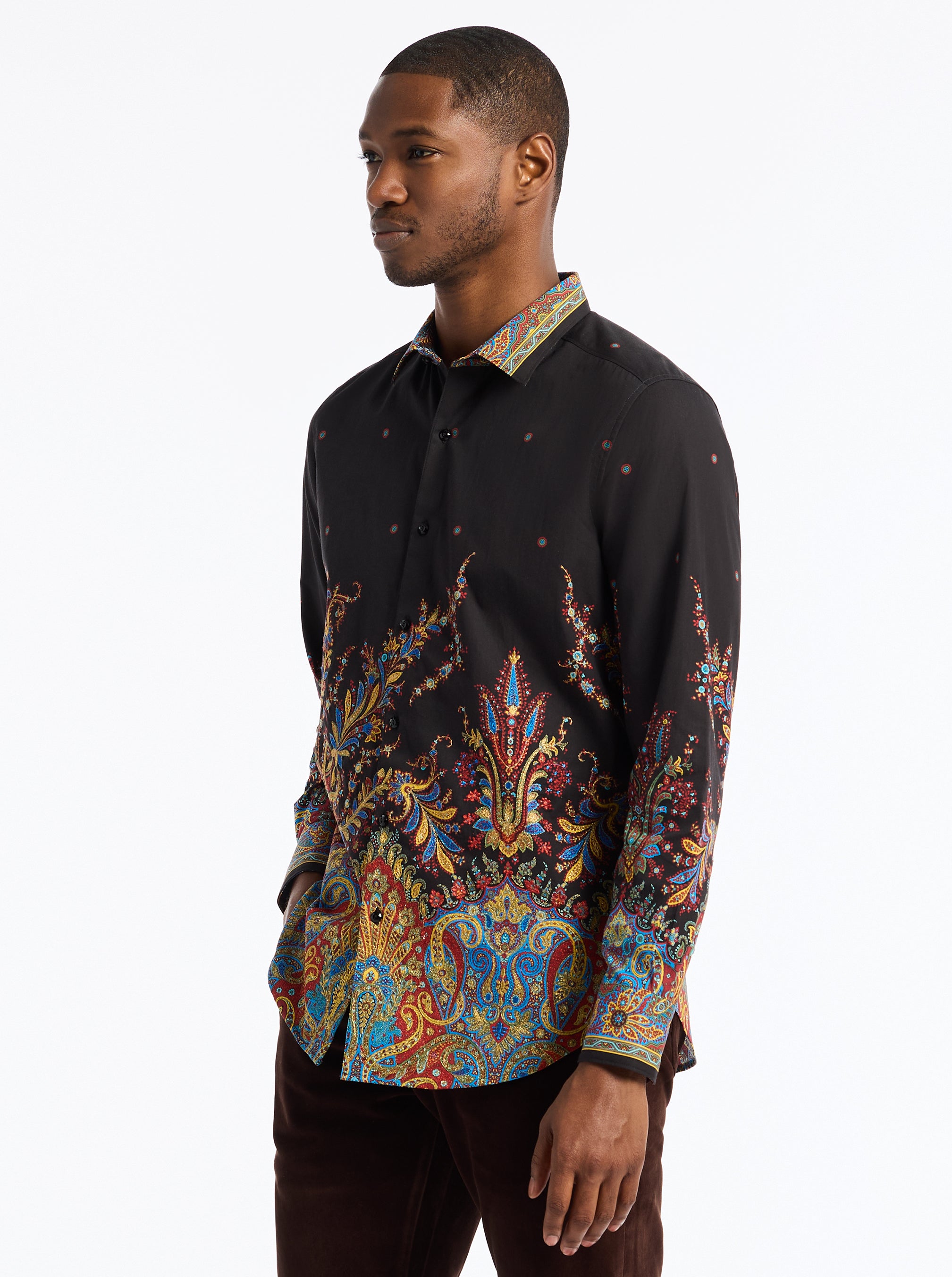 LIMITED EDITION THE TAJ MAHAL LONG SLEEVE BUTTON DOWN SHIRT