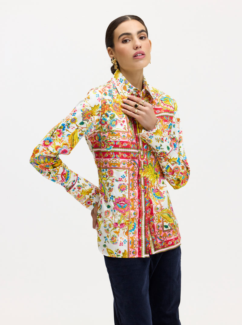 LIMITED EDITION GIVERNY FLOWERS LONG SLEEVE SHIRT