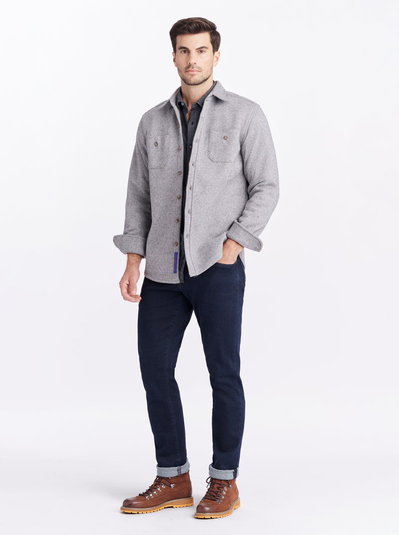 BARFORD LONG SLEEVE KNIT SHIRT JACKET