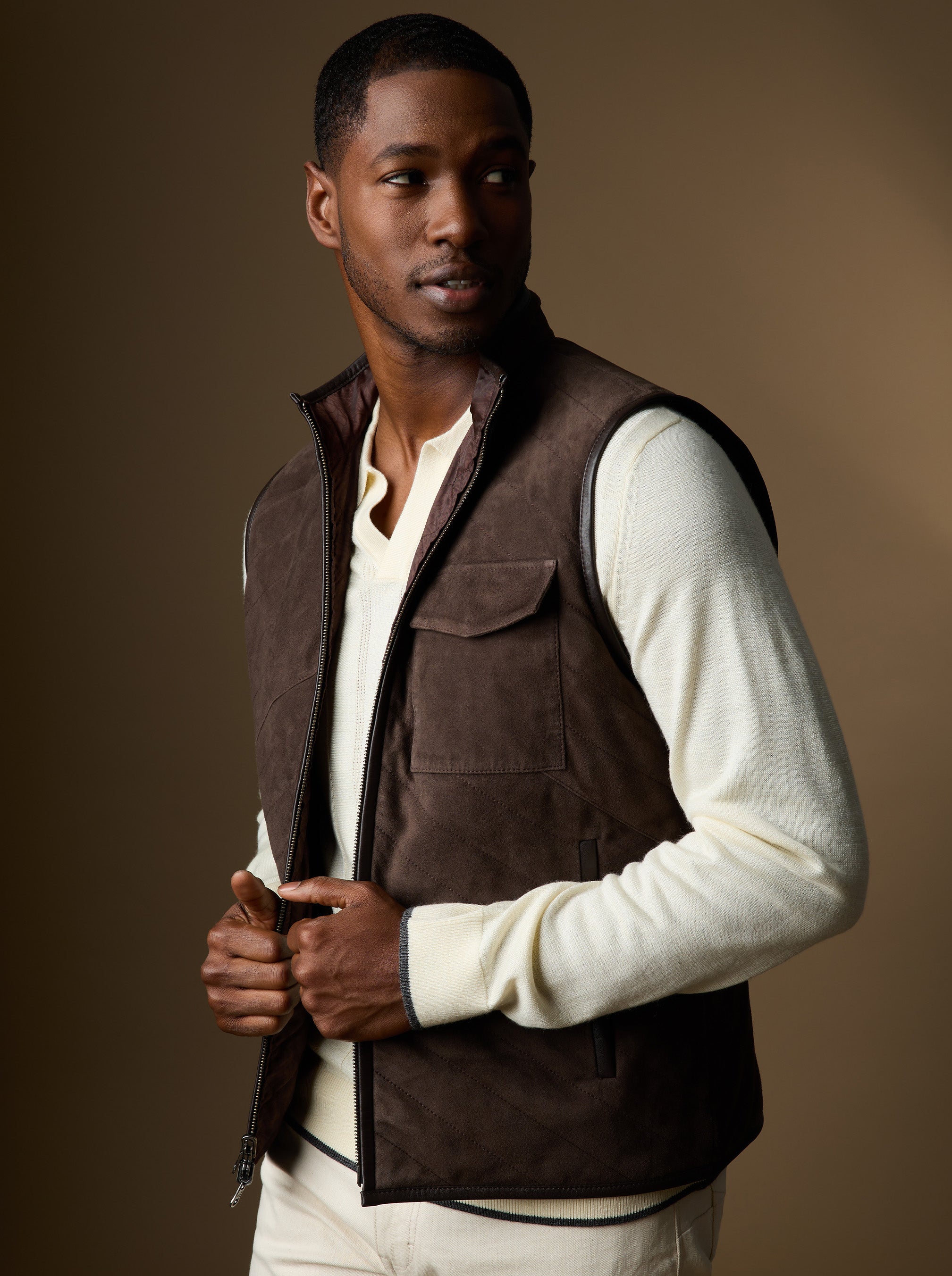 CAUTHORNE LEATHER VEST
