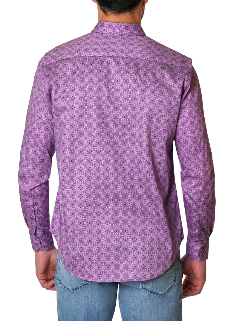 MELTON LONG SLEEVE BUTTON DOWN SHIRT