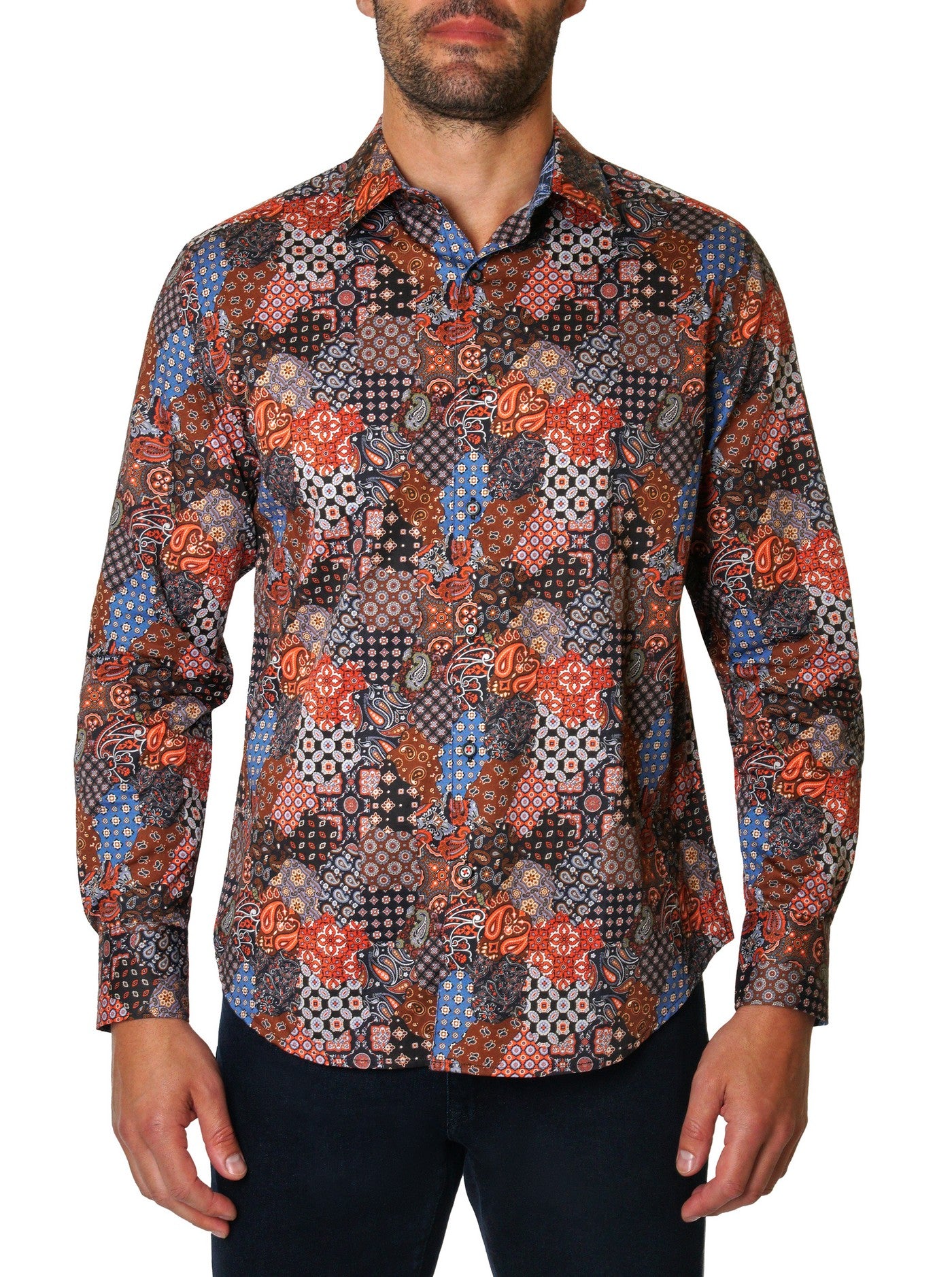 MERILLO LONG SLEEVE BUTTON DOWN SHIRT