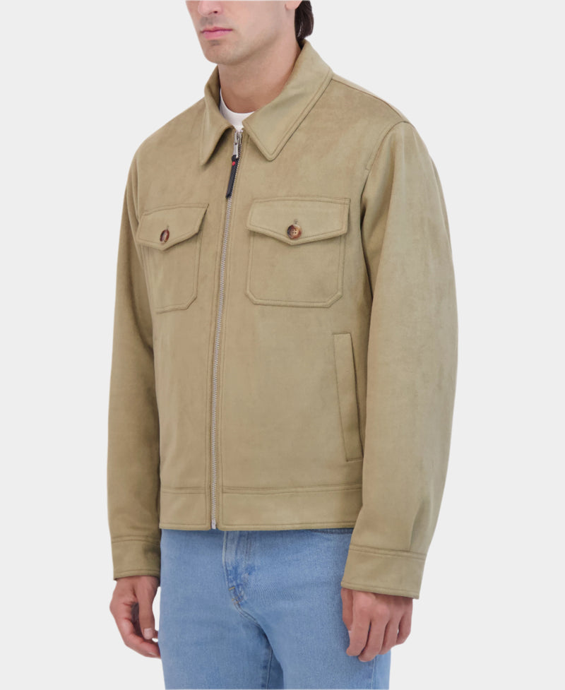 VEGAN SUEDE FIELD JACKET
