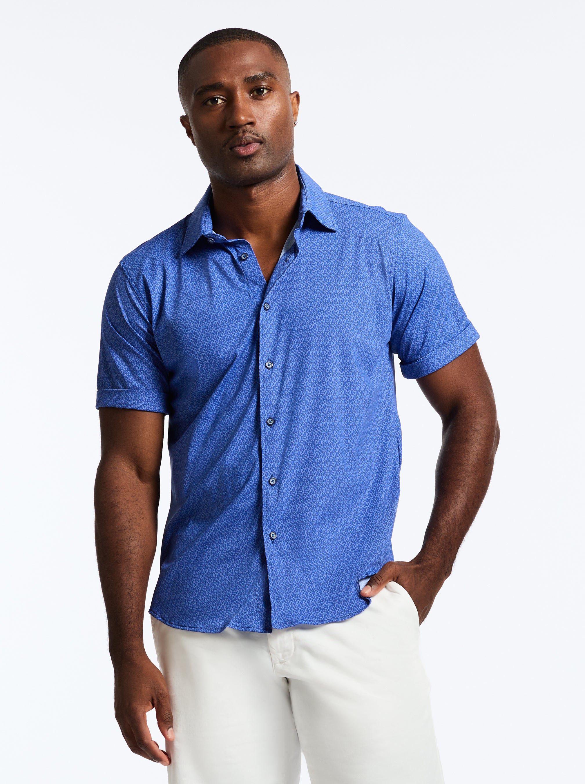 PIDMONT SHORT SLEEVE BUTTON DOWN SHIRT