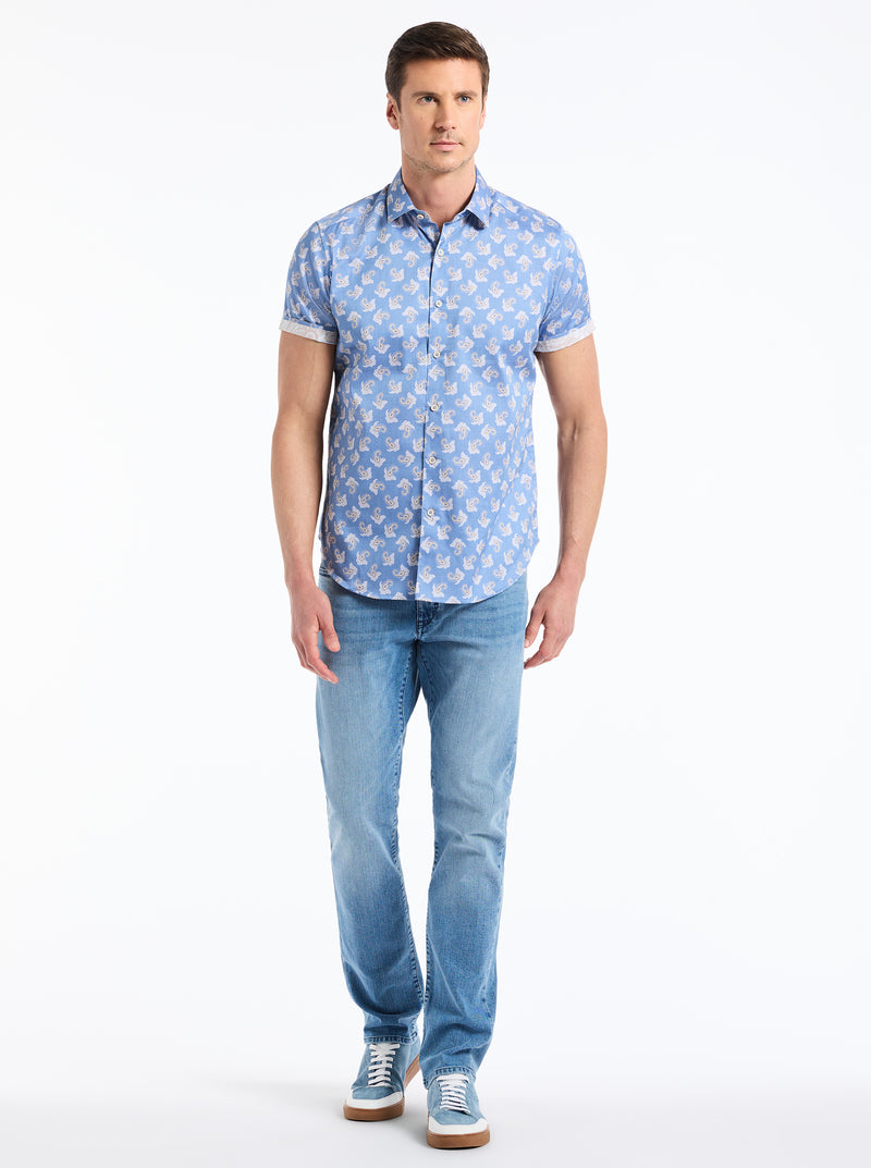 BEAUCHAMP SHORT SLEEVE BUTTON DOWN SHIRT