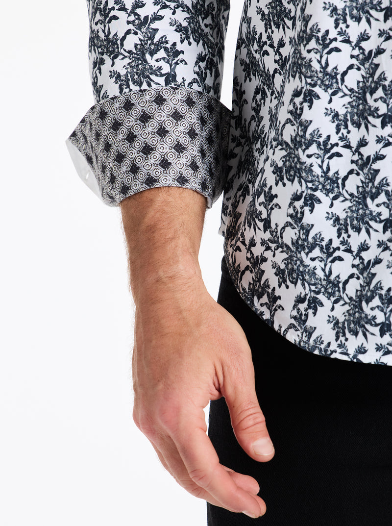DELSON LONG SLEEVE BUTTON DOWN SHIRT