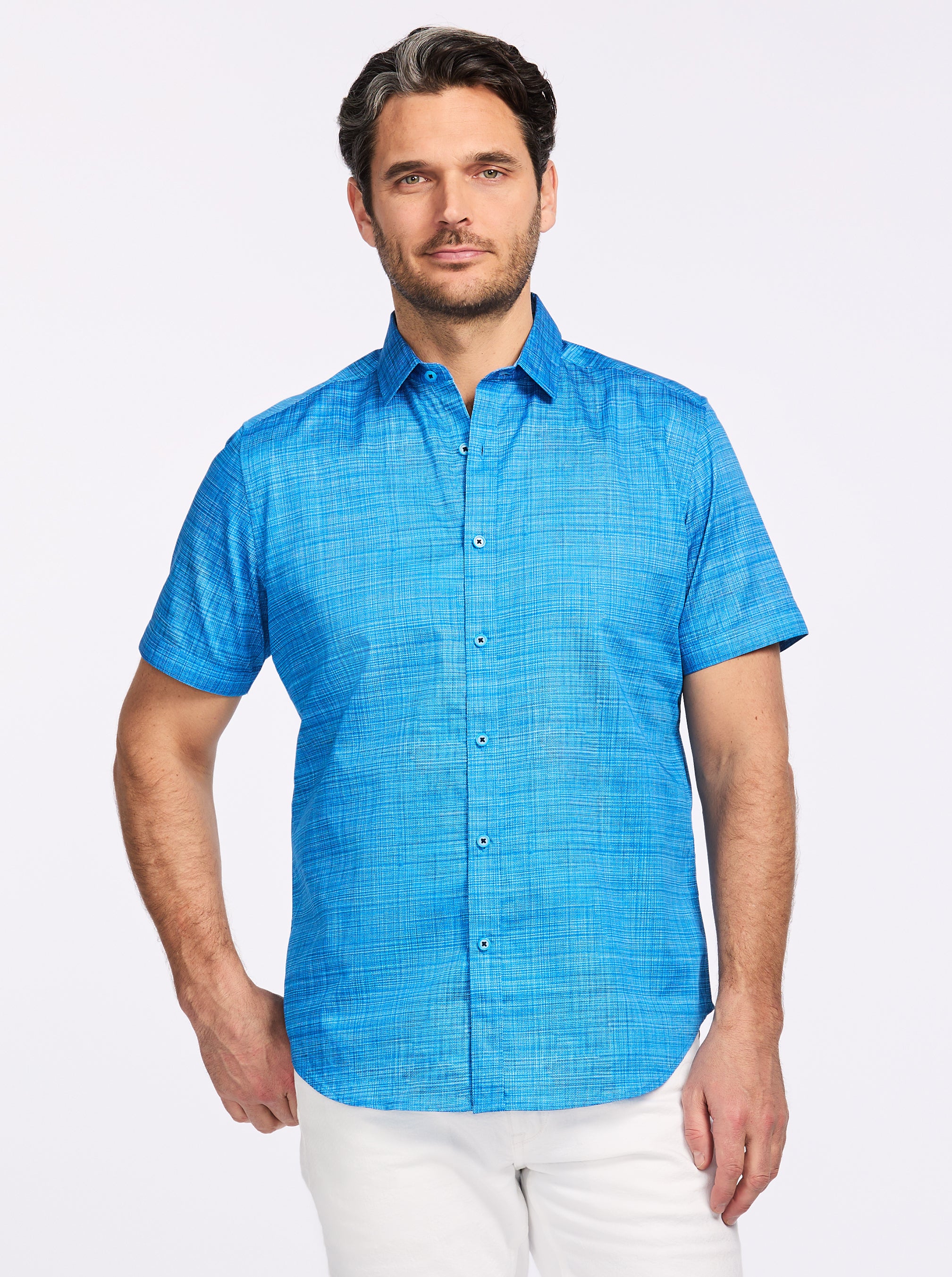 ROTH SHORT SLEEVE BUTTON DOWN SHIRT