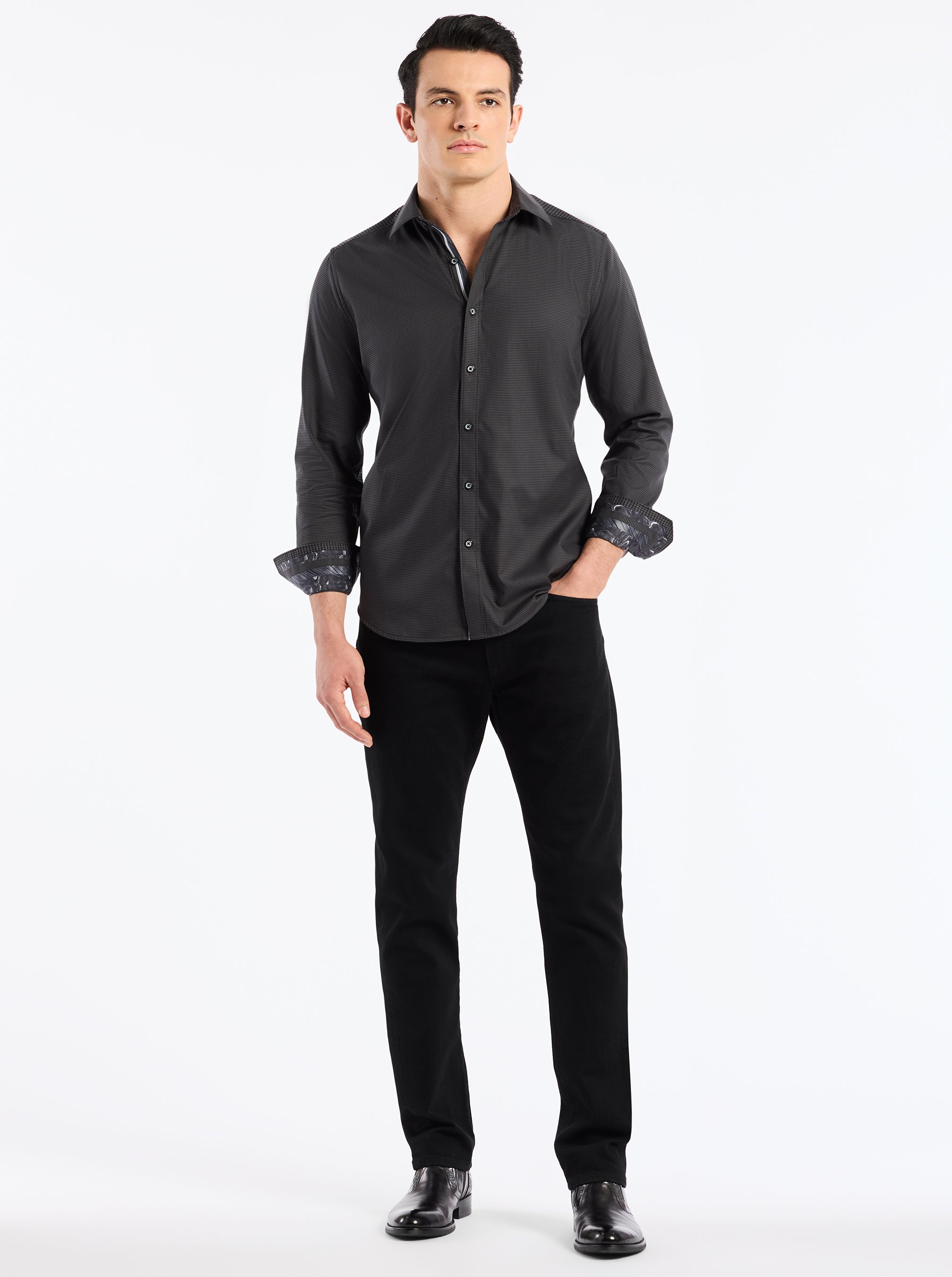 KENMARE LONG SLEEVE BUTTON DOWN SHIRT