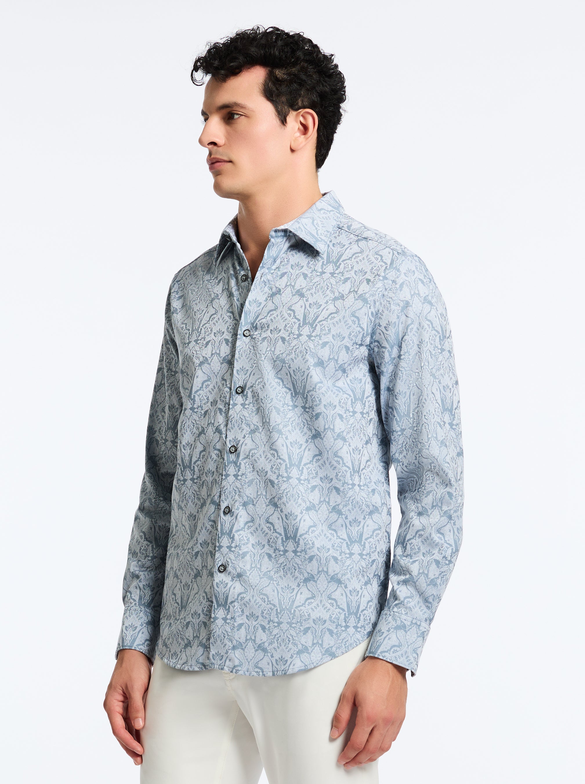 HIGHLAND LONG SLEEVE BUTTON DOWN SHIRT BIG