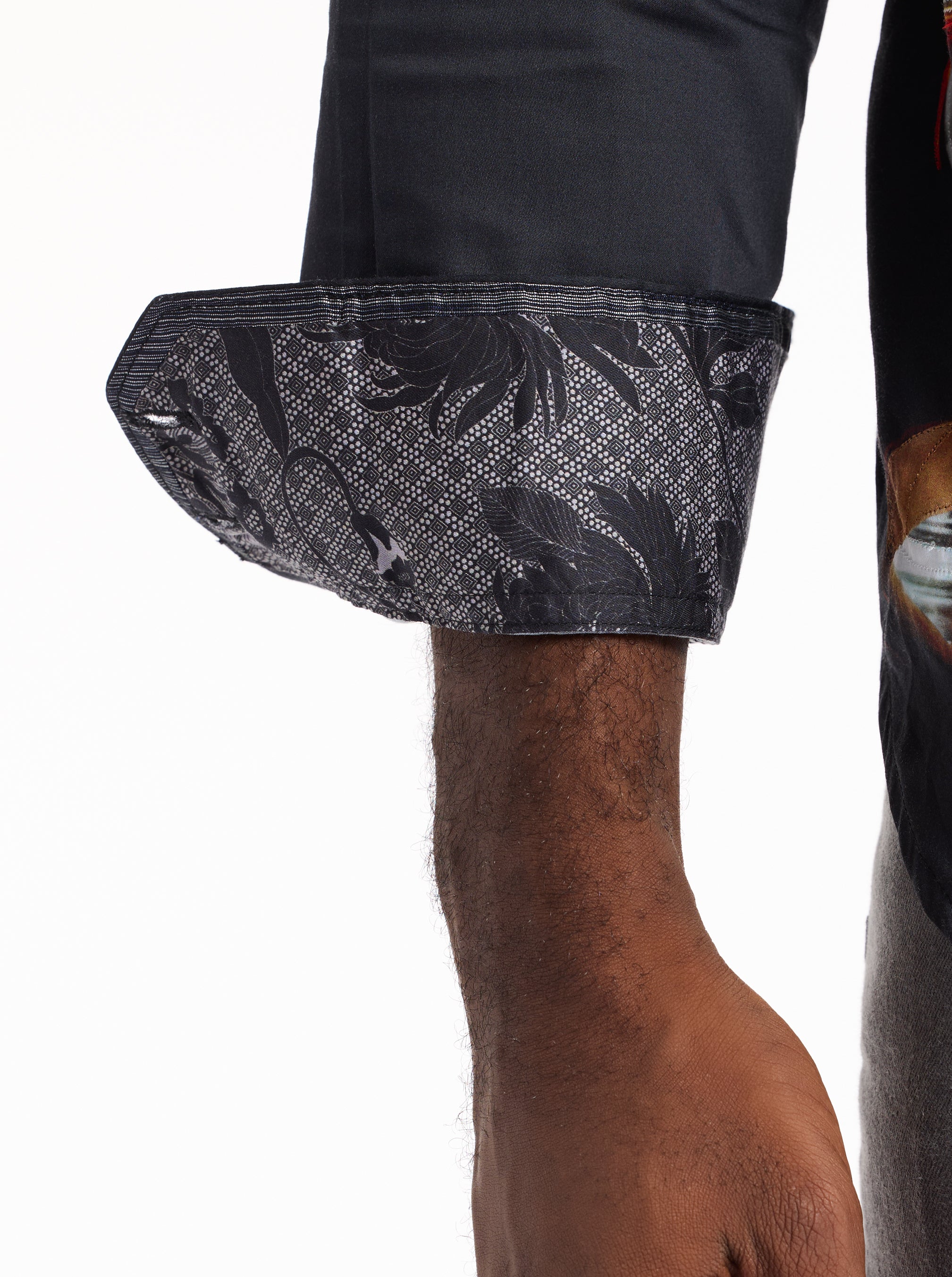 MAN CAVE LONG SLEEVE BUTTON DOWN SHIRT