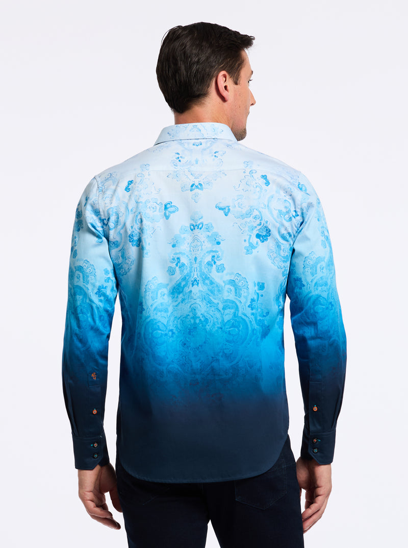 GARRICK CLUB LONG SLEEVE BUTTON DOWN SHIRT