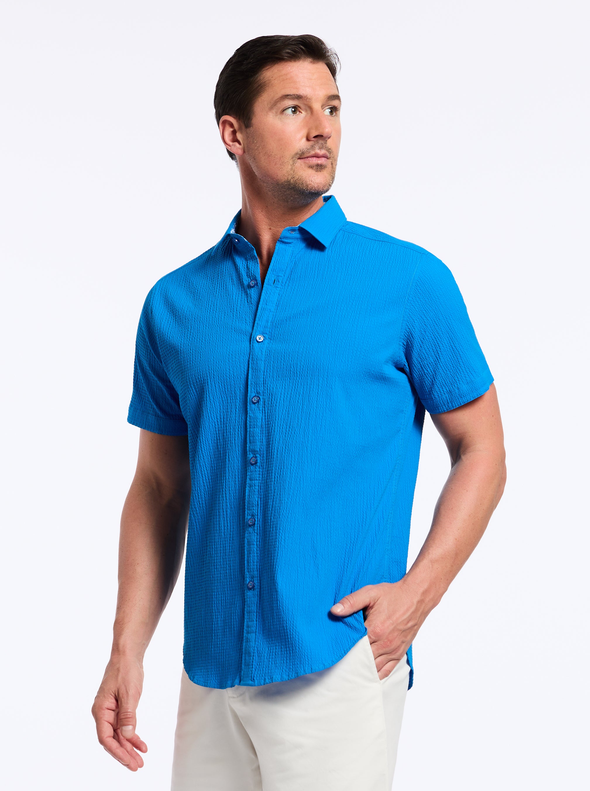 THRESHER SHORT SLEEVE BUTTON DOWN SHIRT