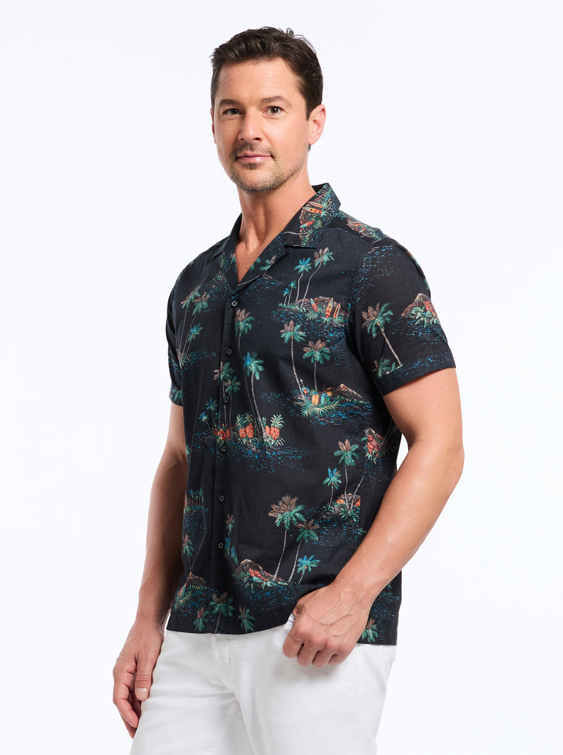 KAUAI SHORT SLEEVE BUTTON DOWN SHIRT