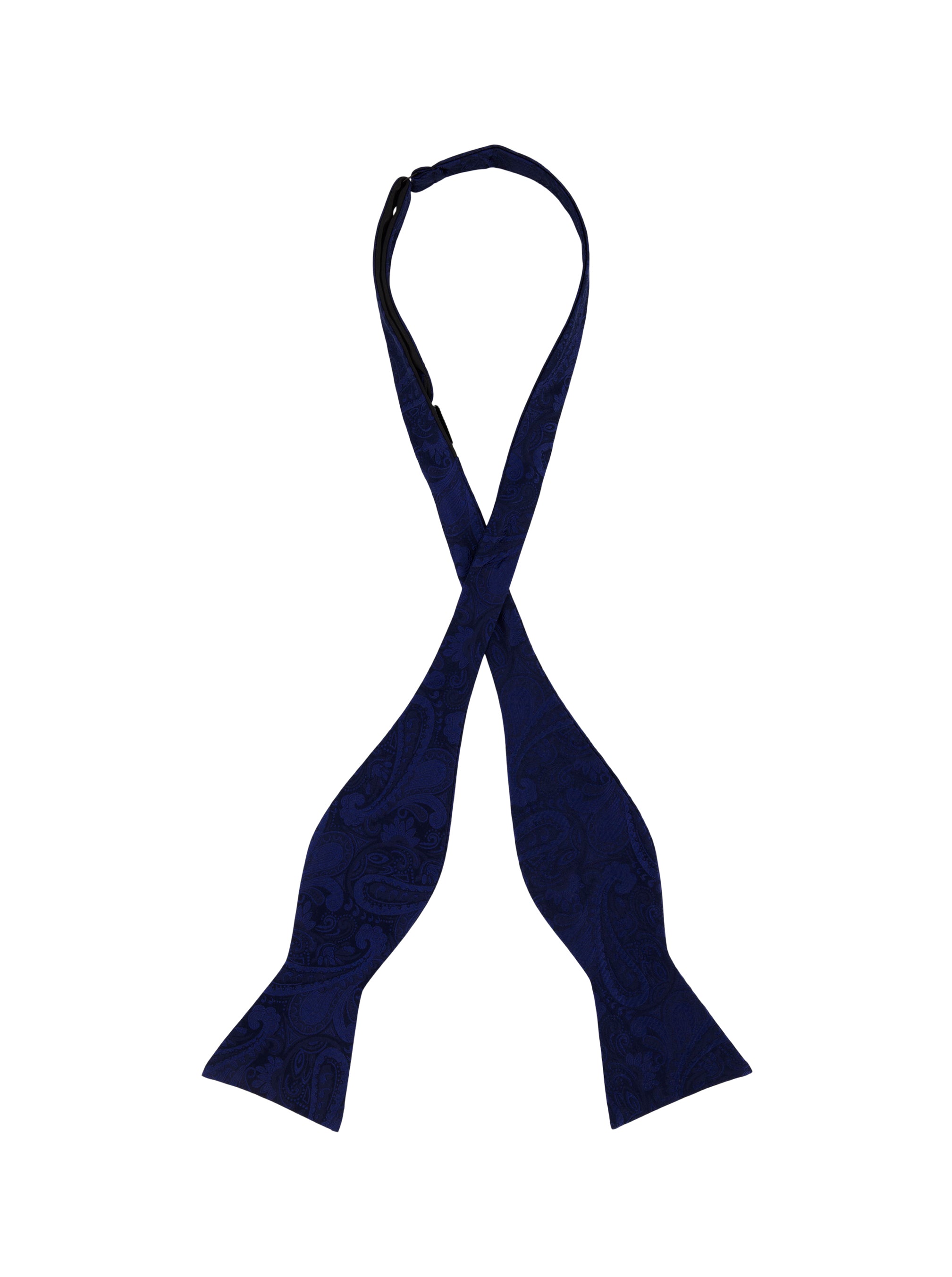 SOLID PAISLEY BOW TIE