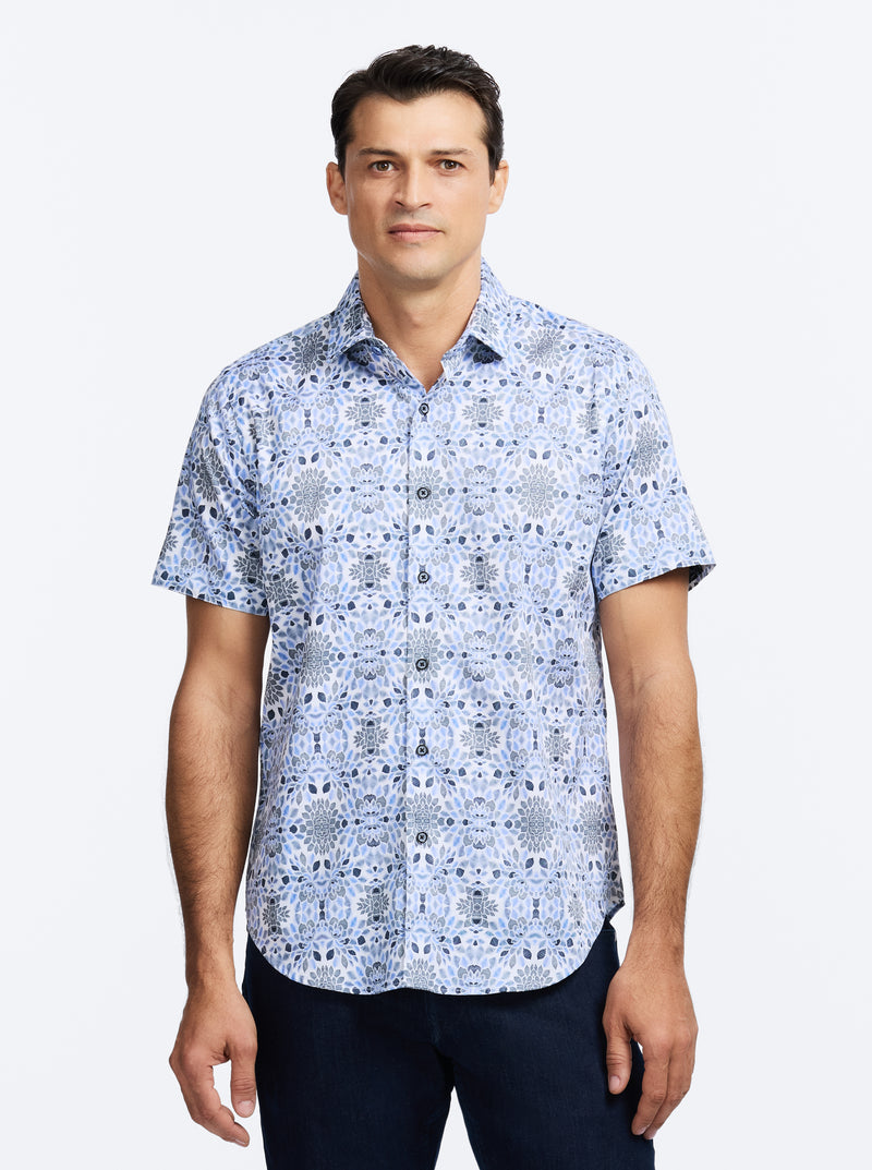 AMAGANSETT SHORT SLEEVE BUTTON DOWN SHIRT