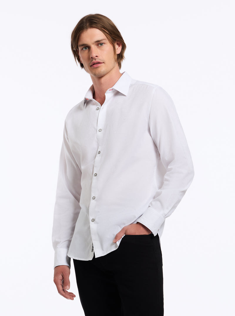 MESSI LONG SLEEVE BUTTON DOWN SHIRT