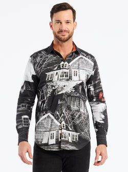 LIMITED EDITION THE DARK SIDE LONG SLEEVE BUTTON DOWN SHIRT