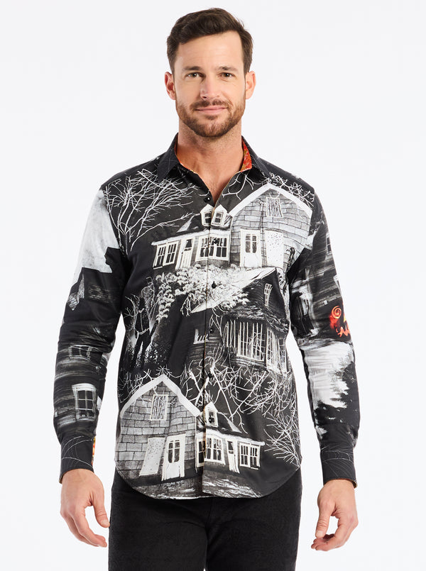 LIMITED EDITION THE DARK SIDE LONG SLEEVE BUTTON DOWN SHIRT