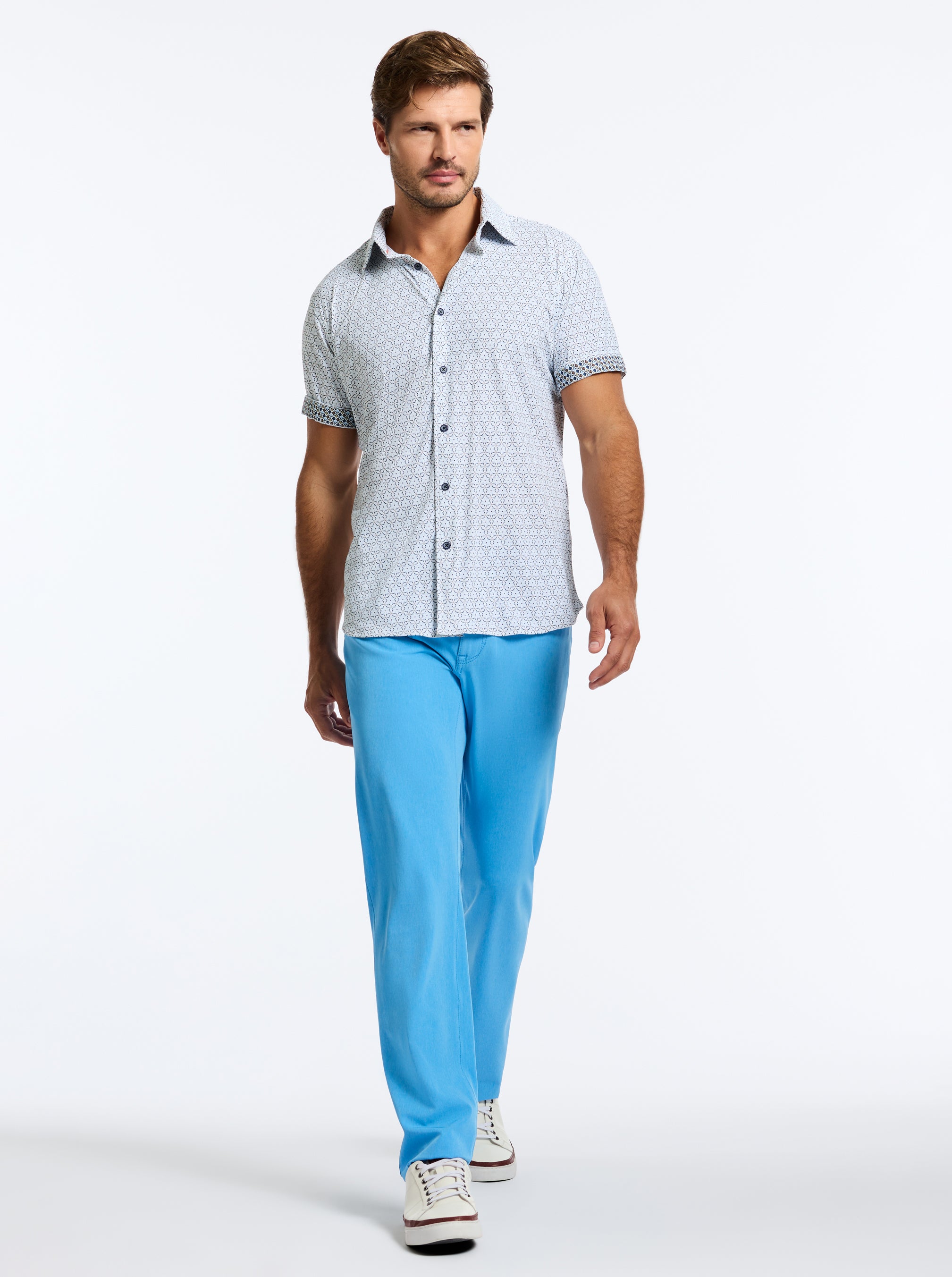 AVALON SHORT SLEEVE BUTTON DOWN SHIRT