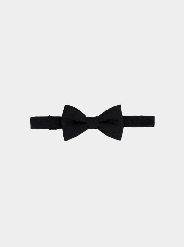 SOLID PAISLEY BOW TIE