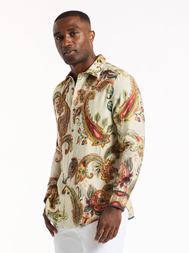 LIMITED EDITION BOCA DREAMS LONG SLEEVE BUTTON DOWN SHIRT